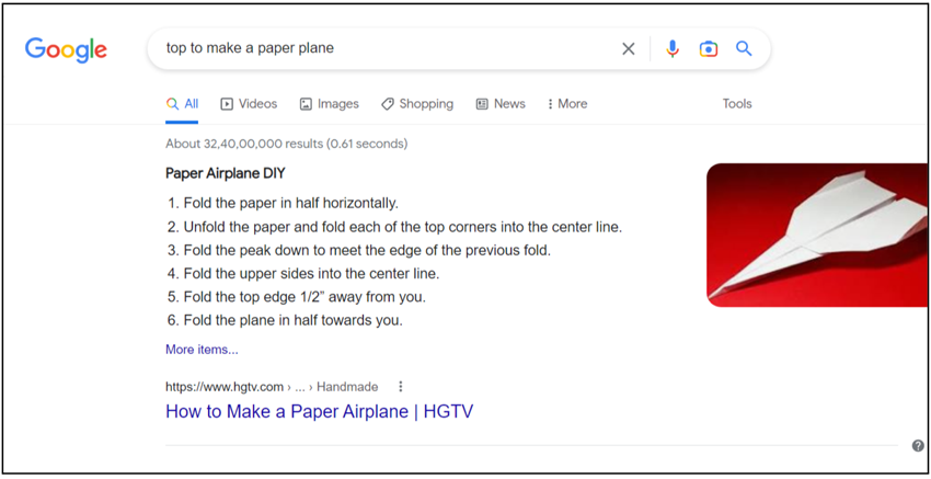 Numbered List Featured Snippet