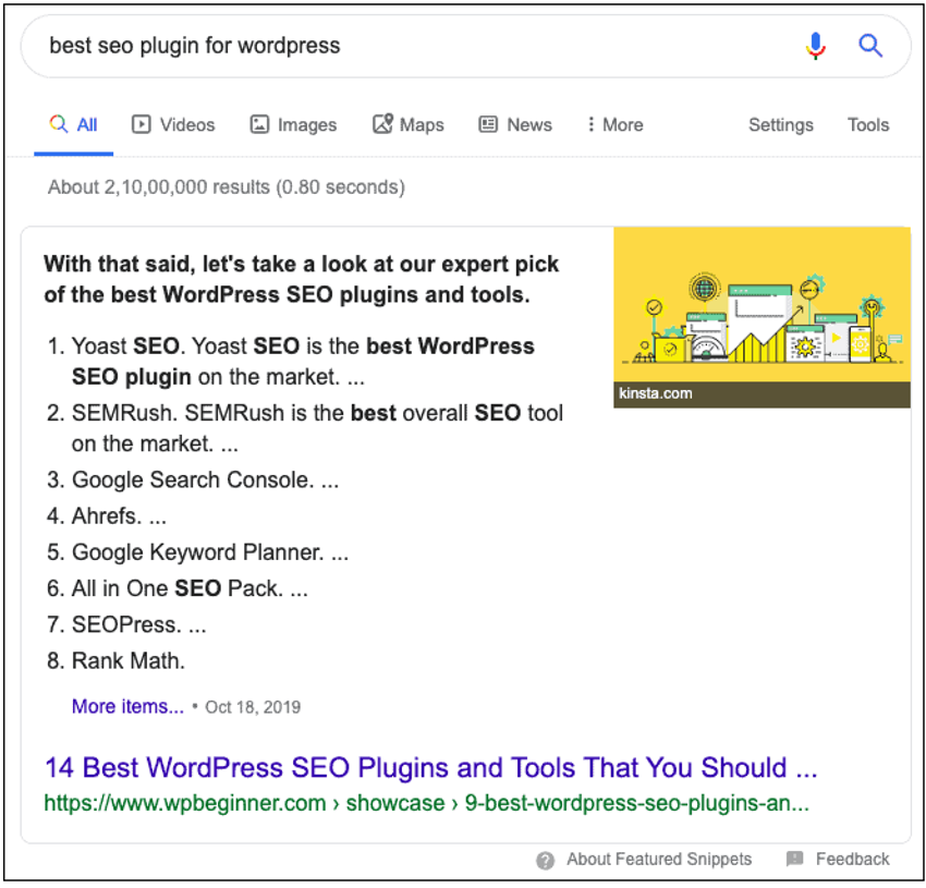 Double Featured Snippet