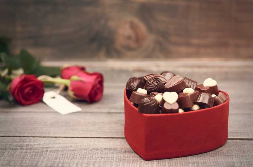 Valentine's day special 'Heart-shaped' chocolates.