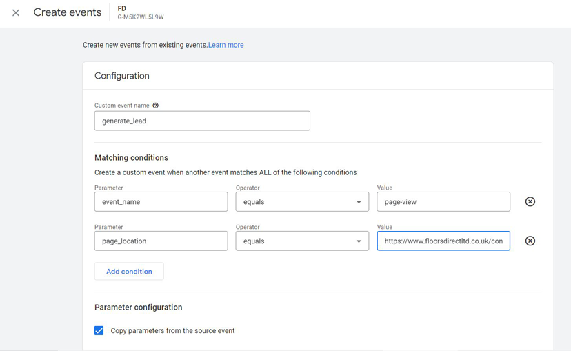 Set Up Conversion Events