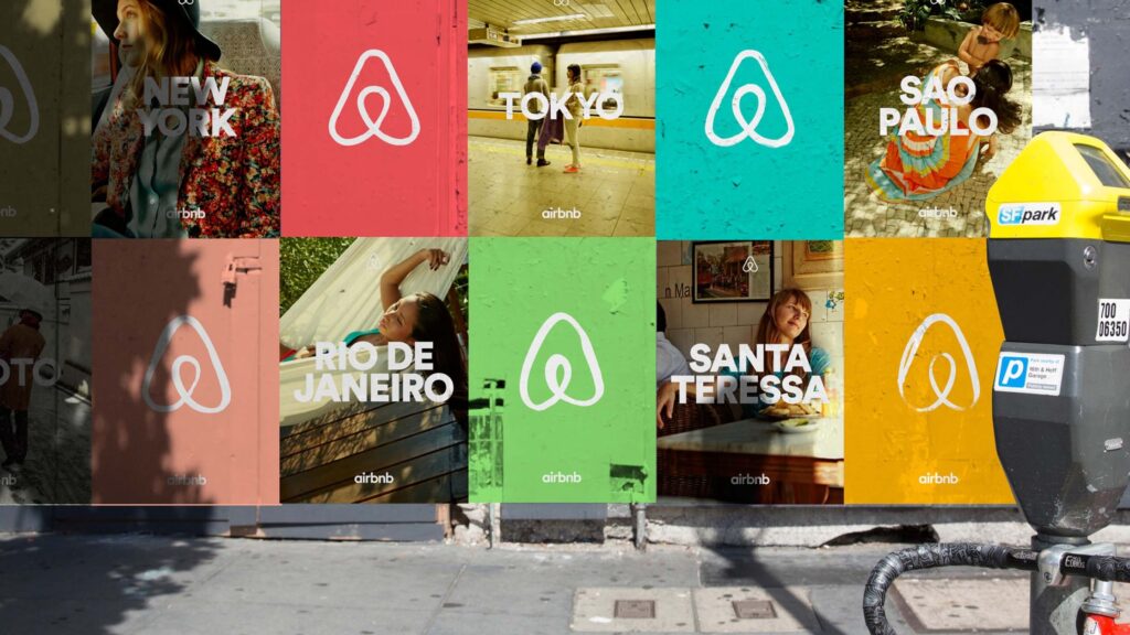 Airbnb's brand revolves around community, travel experiences, and a sense of belonging