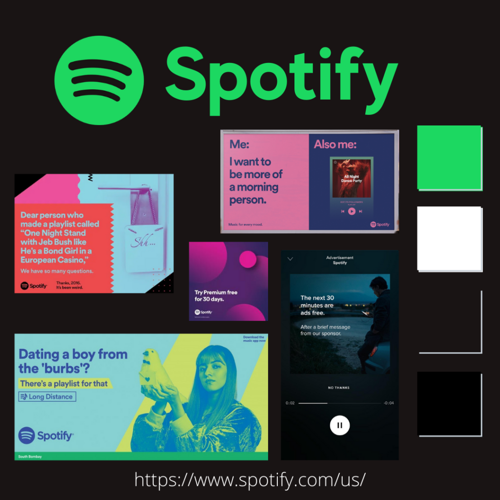  Spotify's brand identity is about personalization and a vibrant music experience