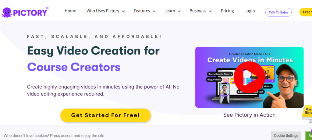 Pictory Video Creation for Course Creators