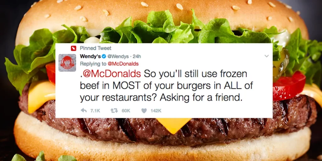 Digital PR - Wendy's hilariously trolls McDonalds