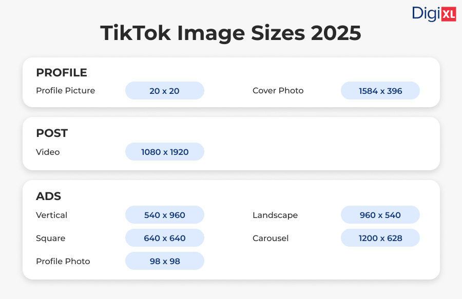 TikTok Image Sizes