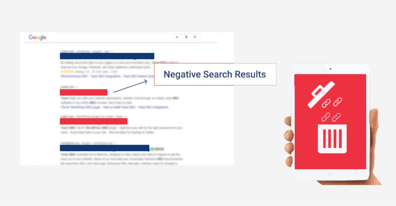 Negative Search Results Are Prevented from Blasting Your Reputation